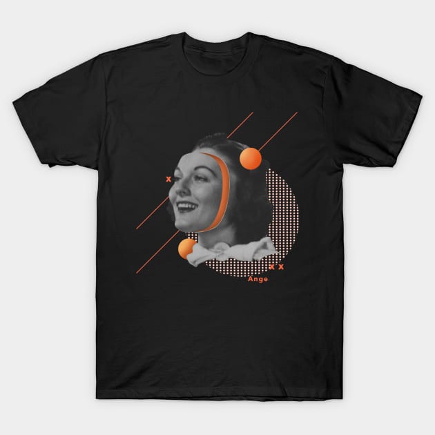 Surrealistic Orange Woman Zesty Art with a Hidden Message T-Shirt by Ken Adams Store